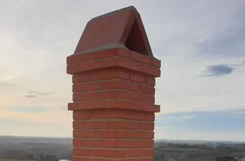 Traditional chimney stack in Caraman