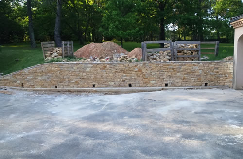 Dry Stone Walling in 'Lot' Stone