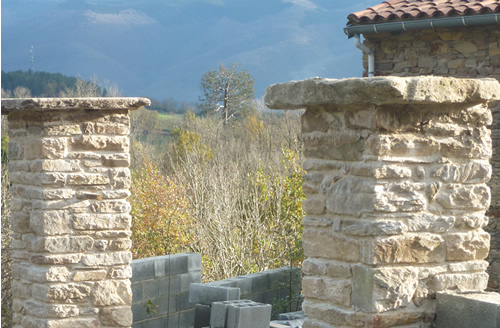 Entrance Pillars in Natural Stone